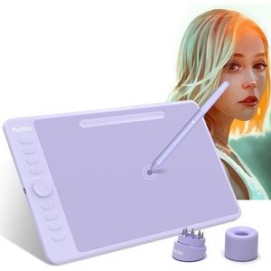 Parblo drawing tablet- cute aesthetic colour purple lilac